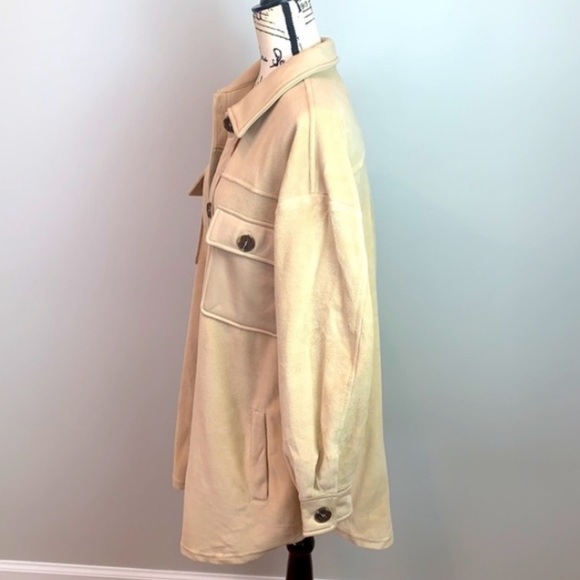 Western Plush Button Up Shirt Jacket Shacket NWT - Picture 10 of 12